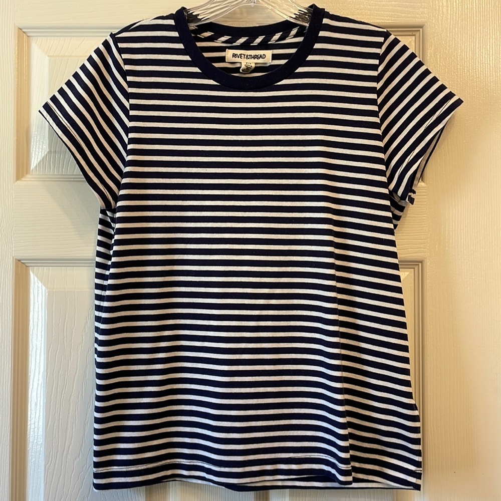Navy Striped Top from Rivet & Thread